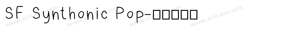 SF Synthonic Pop字体转换